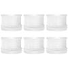 6 Pack Plastic Filter Household Vacuum Part Plastic Vacuum Filter Component Suitable for Household Dirt and Debris