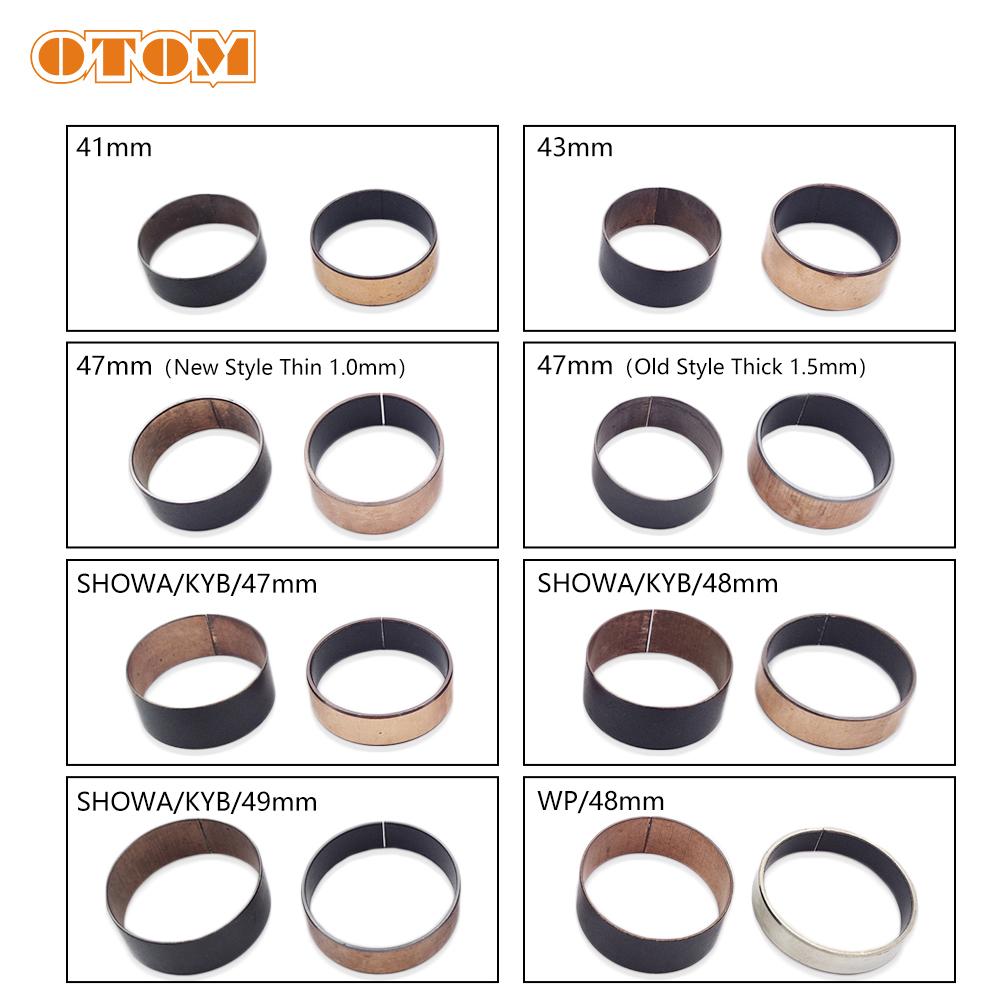 4 Stück Motorrad Gabelbuchse Universal 41mm 43mm 47mm 48mm 49mm Äußere Führungsschienen Oben Unten Vorderer Stoßdämpfer Federung Reparaturteile