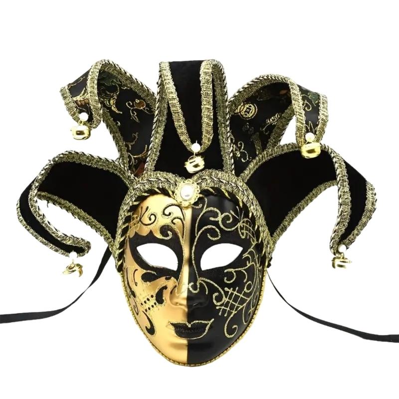 Maskerade Maske Narrenmaske Halloween Kostümmaske Venezianische Maske Mardi Gras Maske Karnevalsmaske für Halloween Party