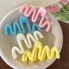 Colorful Jelly Wave Hair Claw Shark Hair Claw Clip Women Girls Korean Sweet Simple Irregular Hair Clip Hair Accessories