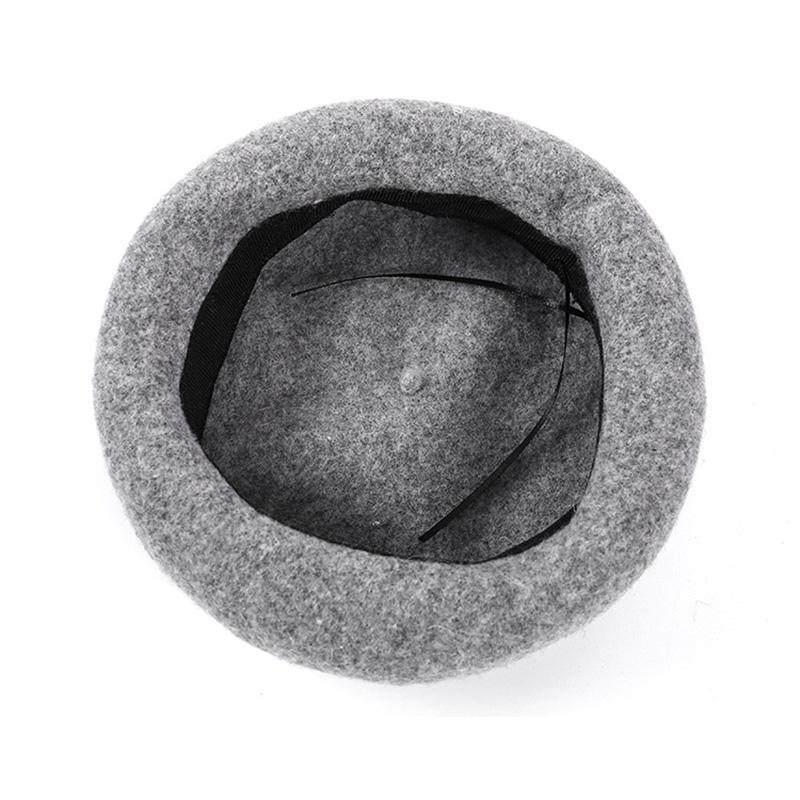 Autumn Winter Baby Girls Beret Hat Korean Warm Wool Hats for Kids Solid Color Toddler Infant Beanie Classic Children Accessories