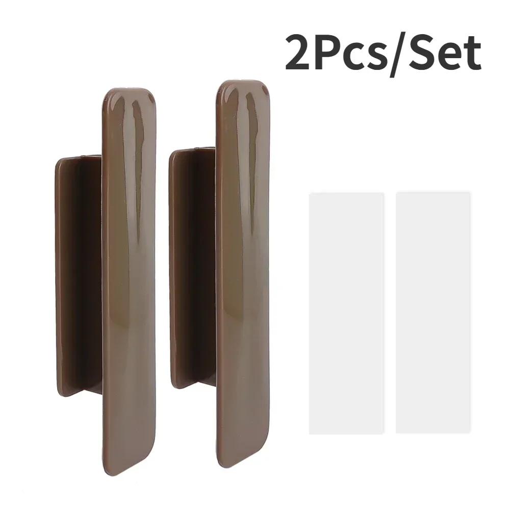 10/2Pc Self-adhesive Door Handle Multifunctional Window Cabinet Drawer Handles Organizer Open Sliding Door Knob Auxiliary Device