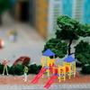 HEMOTON 1 Set Toy Slide Toys Models Miniature Decor Doll House Mini Ornament Mini Playground Sand Table Material Doll House Crafts Home Ornaments