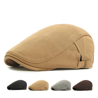 Peaked Cap Men's Spring Beret British Vintage Forward Cap