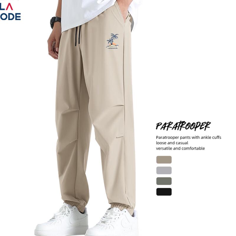 

GENIOLAMODE Men s Summer Casual Quick-Dry Jogger Pants M