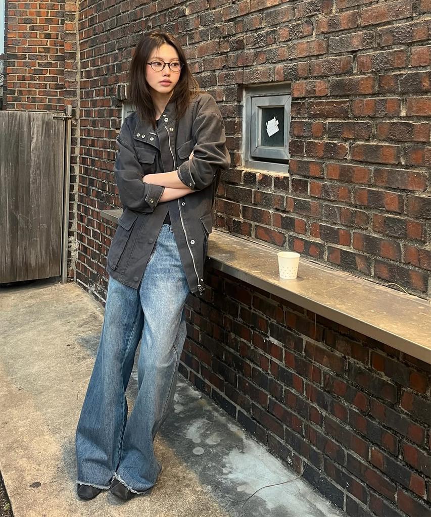 Sis A Washed Over Cotton Field Jacket [Charcoal]