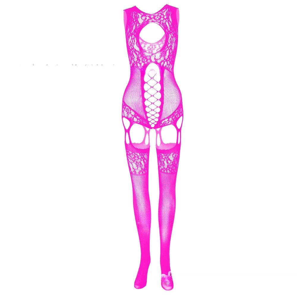Sexy Hollow Fishnet See-through One-piece Lingerie Plus Size Open Net Lingerie Sexy for Women