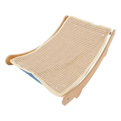 Cat Hammock Chair Scratch Resistant Wooden Cat Rest Lounge Bed Furniture Protector Cat Scratcher Bed for Home