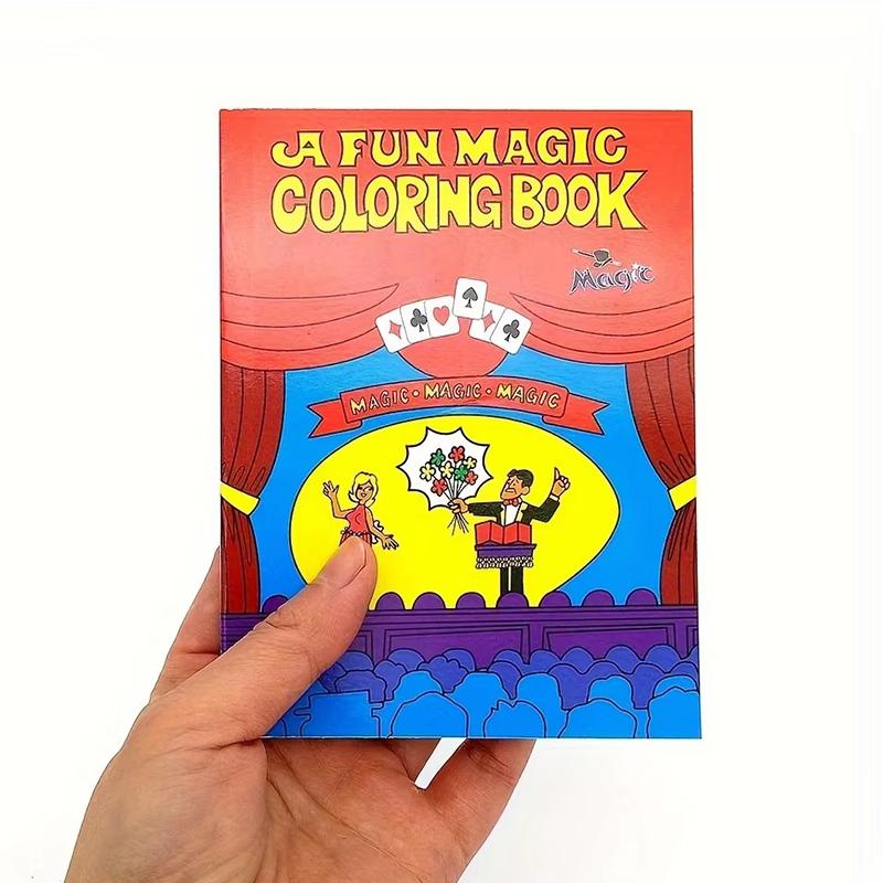 Magic Coloring Book Magic Tricks Magie Book Stage Prop Gimmick Mentalism Funny Simple Magic Props Suitable for Beginners TMZ
