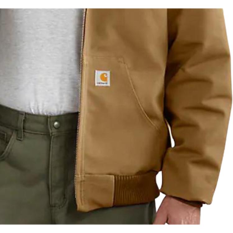 Carhartt 106673 J140 Upgraded FLANNEL LINED ACTIVE JAC FIRM DUCK 3 WARMEST RATING Jacket 106673