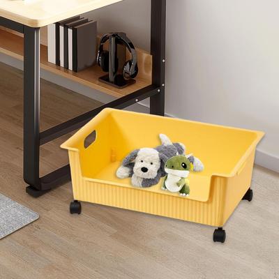 Organizerbox für Spielzeug mit Rädern Aufbewahrungslösung Wohnzimmerregale