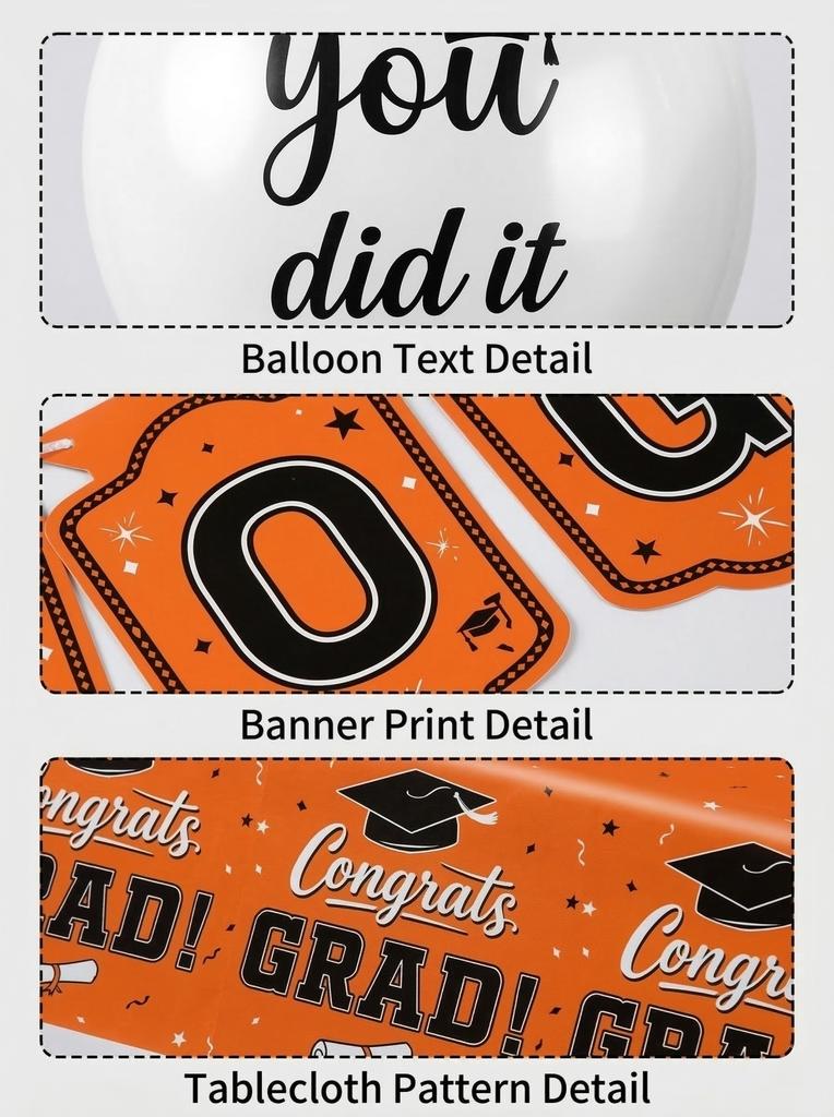 Graduation Party Supplies Set Includes Banner Tablecloth Balloons Hanging Swirls Centerpieces and Backdrop for Class of 2026 Decorations