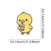 50pcs Cute Little Yellow Duck Doodle Stickers Tablet And Laptop Stickers Phone Decorations Birthday Gift Box Stickers for Pads