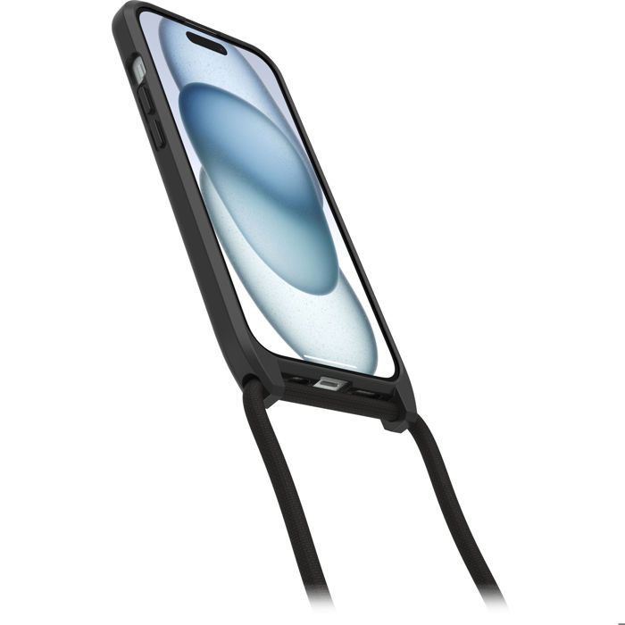 Coque smartphone - otterbox - iphone 15 - ultra fine - cordon détachable - testée contre les chutes