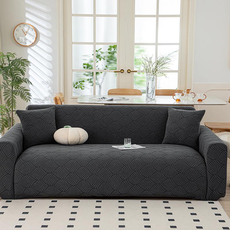 Stretch Thick Plush Jacquard L Shape Sofa Cover Slipcover Couch Protector Living Room Furniture Cover