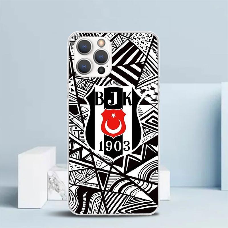B-Besiktas B-BJK Zachte Cover voor iPhone 16 17 Air 15 14 Pro Max 16E Telefoonhoesje 13 Mini 12 11 7 SE 8 Printpatroon Passende Hoesjes 16 17