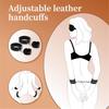 S&M Bed Bondage Ankle Collar Leather Restraint Set  Bondage Kits Erotic Toy Handcuffs Adult Game Sex Toys For Women Couples