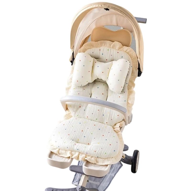 

Infant Strollers Seat Liner Pad Provide Better Support for Various Models Travel Friendly Design Pram Cart Cushion