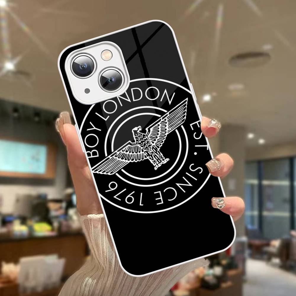 Fashion Brand B-Boy L-London Tempered Glass For Iphone 14 13 12 11 Pro Mini XS MAX 14Plus X XS XR Fundas