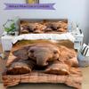 3pcs Anime Elephant Comforter Set with Two Pillowcases (No Core) - Home Decor, Festival Gift, Polyester Fabric, Suitable for Bedroom and Guest Ro