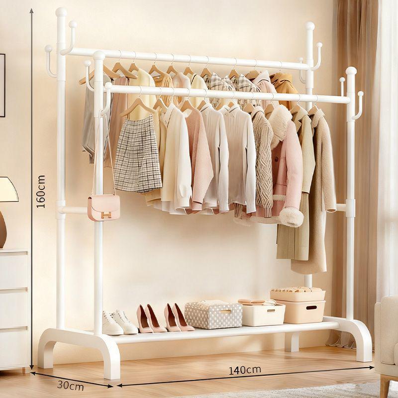 Multifunctional Floor-Standing Coat Rack and Clothes Dryer for Indoor Storage
