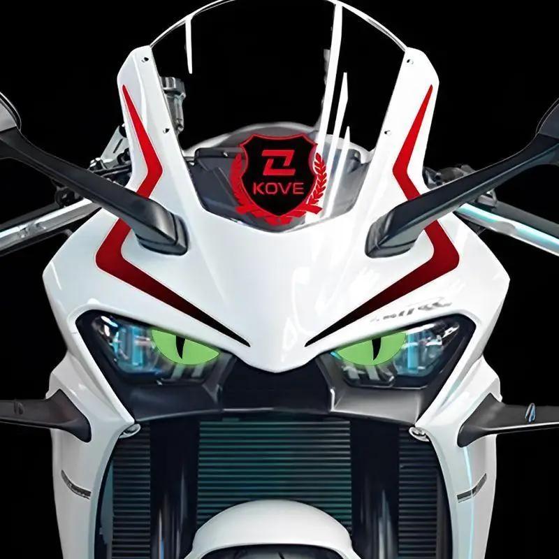 Svítící 3D Design Démonického Oka Kočičího Oka Motocyklová Samolepka Svítící Samolepka na Světlomet Pro Dekoraci Skútrů