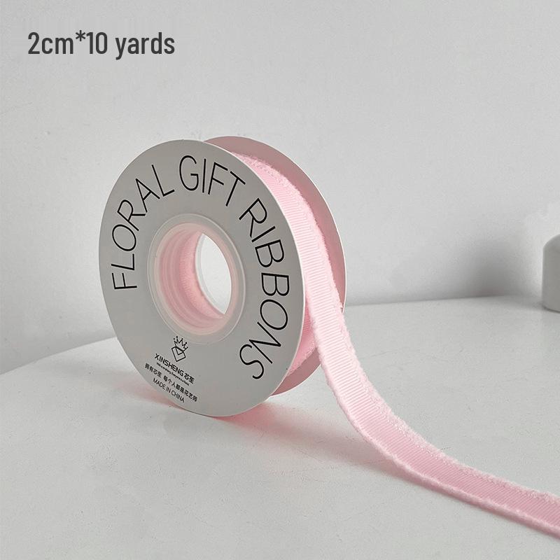 Xin Sheng Pink Memory Floral Arrangement DIY Solid Color Ribbon