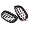 Car Kidney Grill Front Bumper 2 Slat Line Grille For BMW E46 Coupe Cabrio 325Ci 330Ci LCI 2door 2003-2006 Gloss Racing Grill