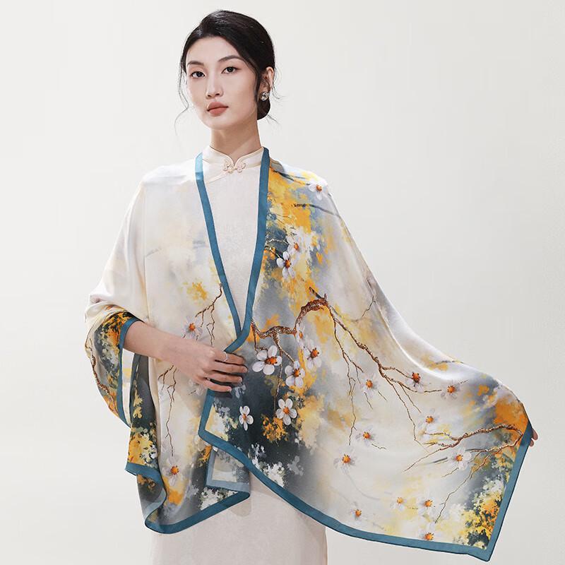 Da Vinci Code Women's Mulberry Silk Scarf & Shawl