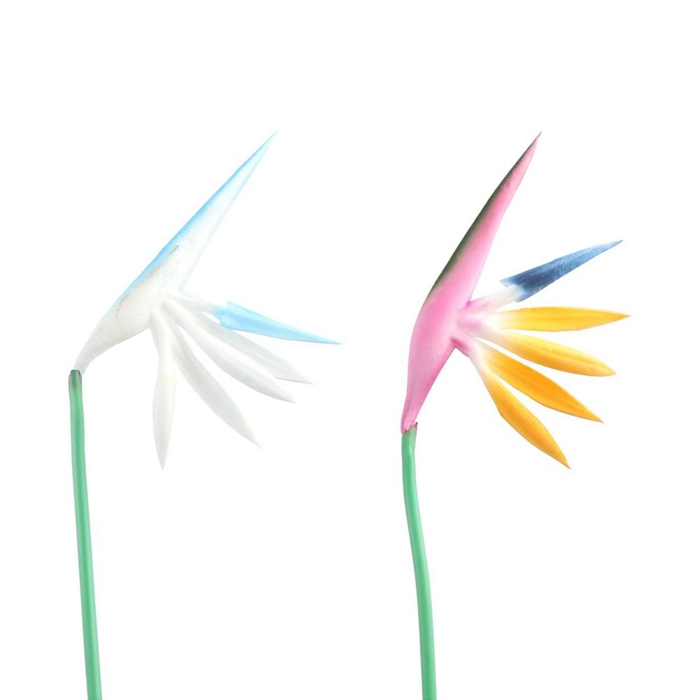 Long Stem Wedding Home Decor Silk Tropical Flowers Crane Latex Flowers Artificial Flowers