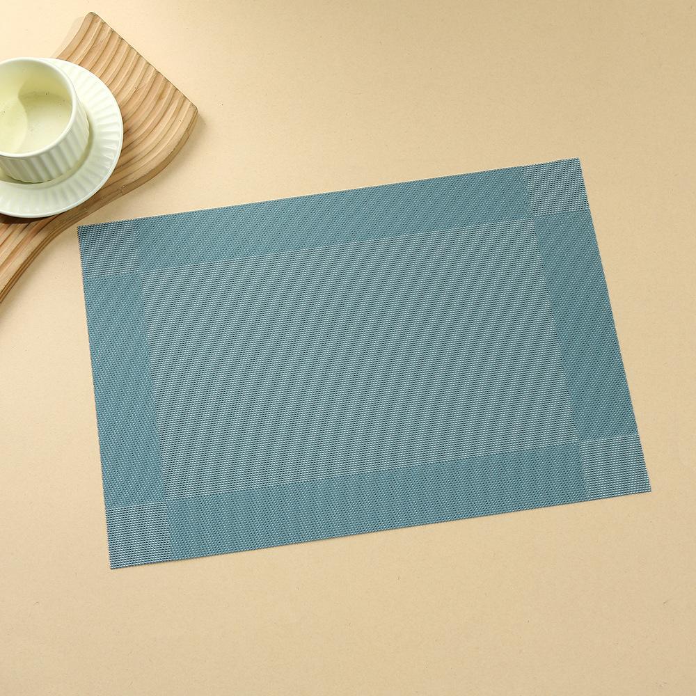 European pvc double frame diagonal frame placemat waterproof and non-slip placemat table mat thermal insulation mat plate mat coaster