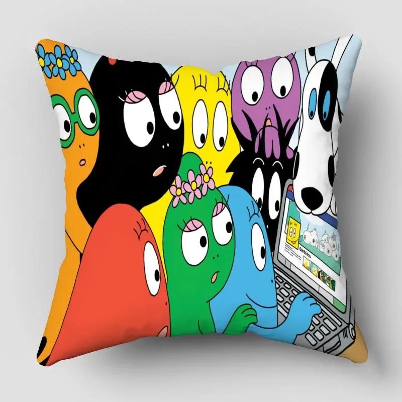 Povlaky na polštáře Barbapapa Zvířata Sněhulák Tištěný Povlak na polštář Zimní Sváteční Párty Dekorativní Povlak na polštář na gauč