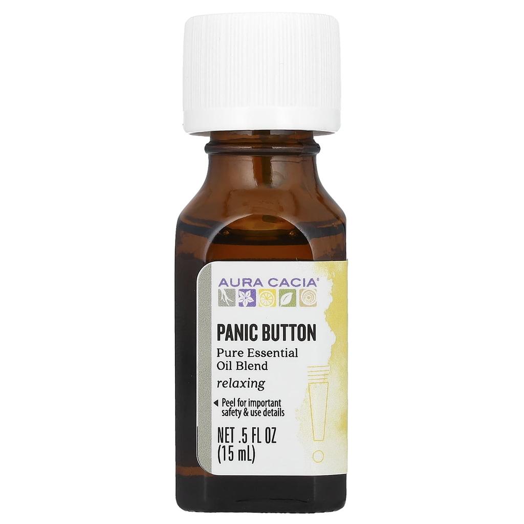 Pure Essential Oil Blend, Panic Button, 15Ml(0.5Fl Oz)