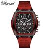 Chenxi Watch Barrel-Shaped Men'S Double Display Watch Sports Waterproof Large Dial Multi-Function Electronic Watch Men'S Watch