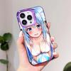 Konosuba Aqua Purple Translucent Mobile Phone Case for iPhone 17 16 15 14 13 12 11 X XR XS Air Pro Max Plus Colorful Cover