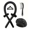6PCS Heatless Curling Rod Headband Soft Hair Curler No Heat Hair Rollers Overnight Lazy Curls Sleeping Cap Comb Styling Tools