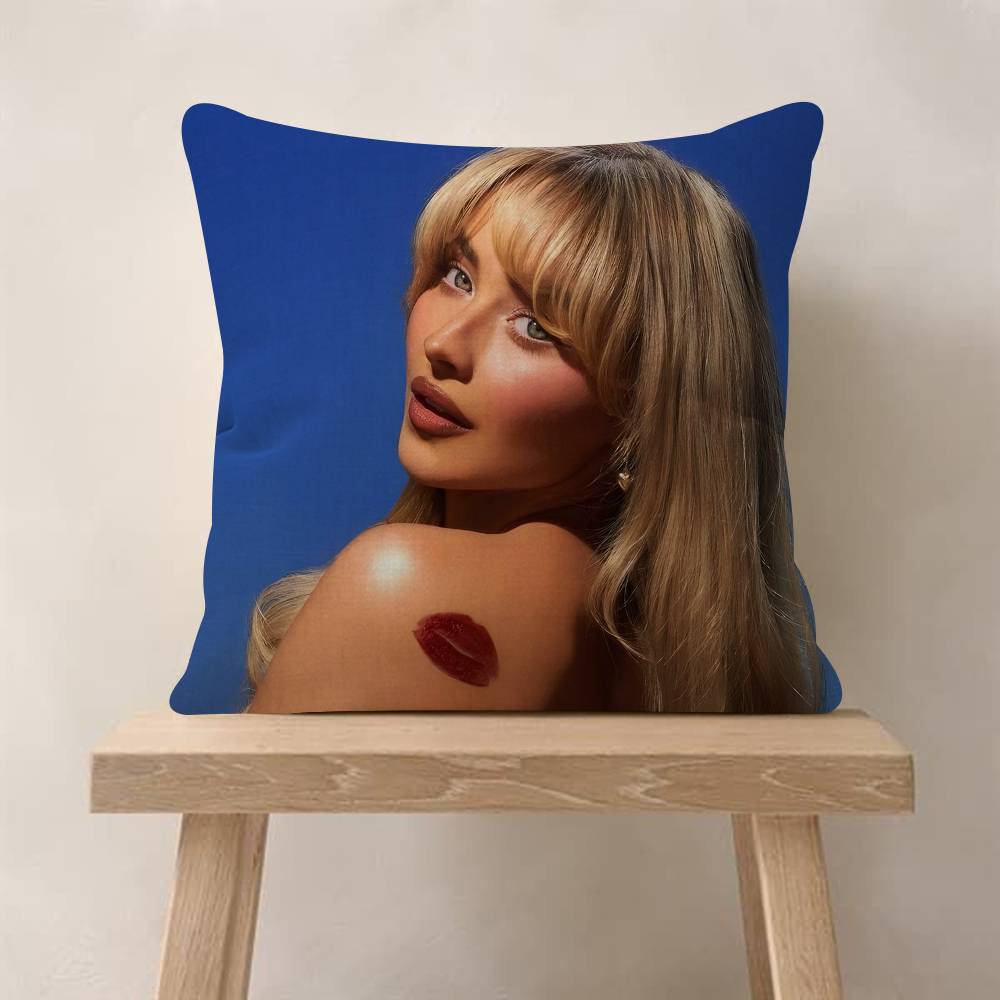 Fashion Singer SSabrina CCarpenter Pillow Cover Sofa Cushion Cover Home Room Decoration Children Gift