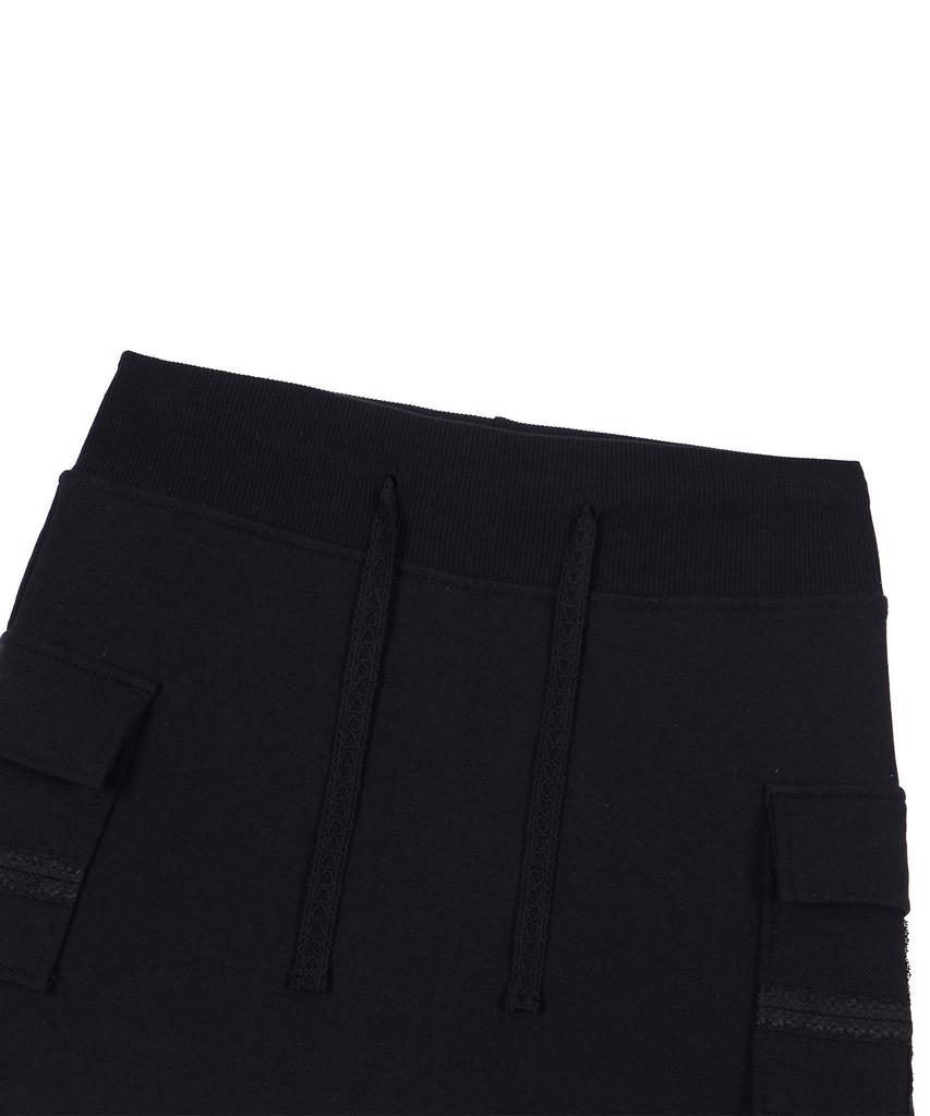 DYSFUNCT Banded Pocket Mini Skirt(Black)