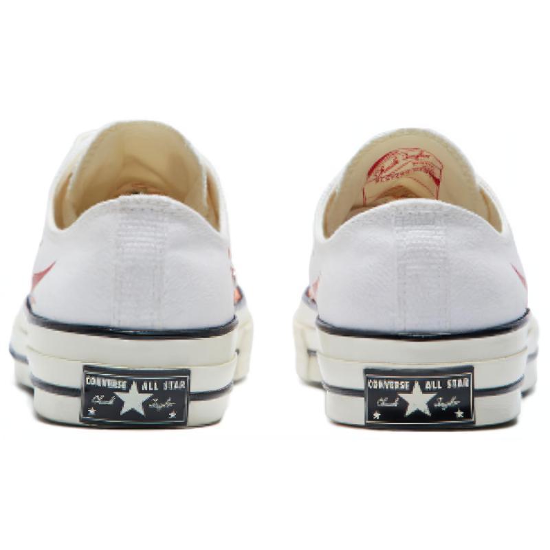 Converse 1970s Comfortable & Versatile Flame Non-Slip Resistant & Lightweight Low-Top Board Shoes Unisex White