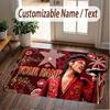 Custom Name Crystal Velvet Rug,Bruno Mars Comfortable Anti Slip Floor Mat For Room Decoration