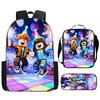 ROBLOX Themed Kids Backpack School Lightweight Durable Oxford Fabric Bag With Padded Straps Cartoon Print Grades 1-9