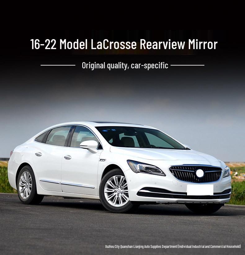 Compatible Rearview Mirror Shell for 2016-2022 Buick LaCrosse: Reversing Turn Signal Exterior Mirror Lens & Frame