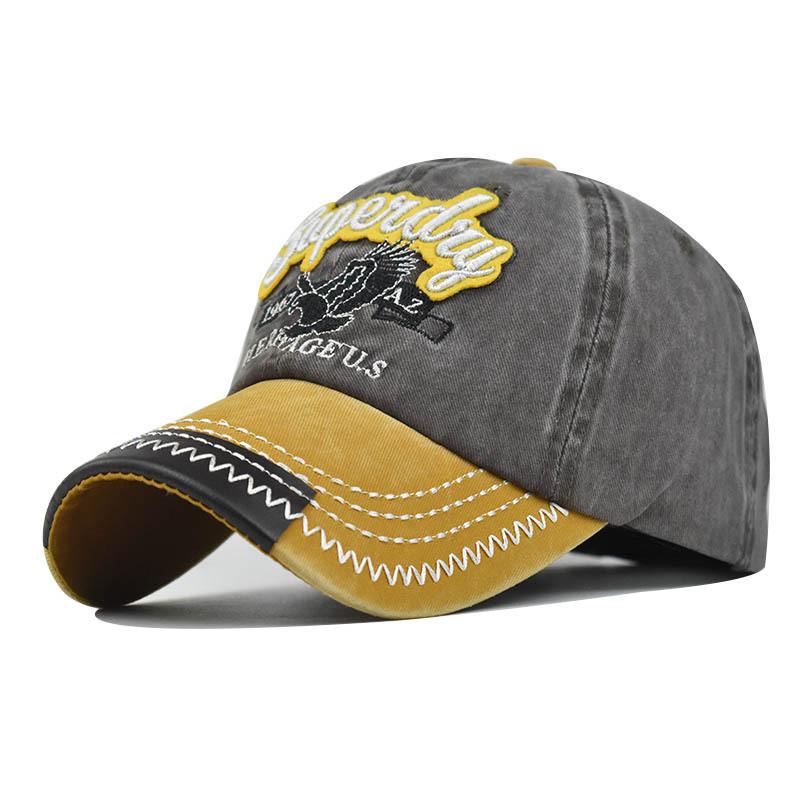 Classic Eagle Embroidered Cotton Baseball Cap With Adjustable Fit For Men Women