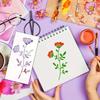 Wildblumen Schablonen Blume Blatt Malerei Schablonen Wiederverwendbar DIY Bastel Schablone zum Malen auf Holz Wand Tür Leinwand Heimdekoration