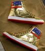 Never Surrender High Top Casual Sneakers Man Fashion Gym Shoes Men's Ankle Boots Running Male Sneaker Gold Board Shoes for Men