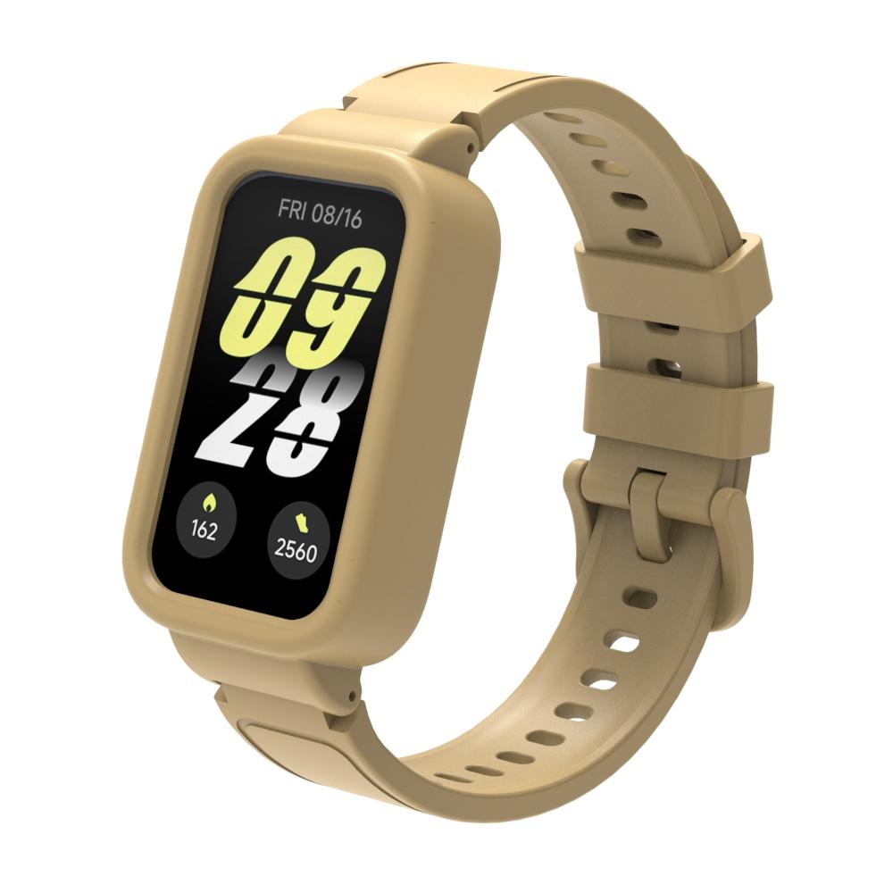 For Xiaomi Mi Band 9 Active Smartwatch Accessories Sprot Silicone Bracelet Correa Bumper Shell Cover for Redmi Band 3 Case+Strap