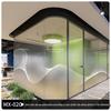 Gradient Frosted Glass Film: Semi-Transparent Office Partition Sticker.