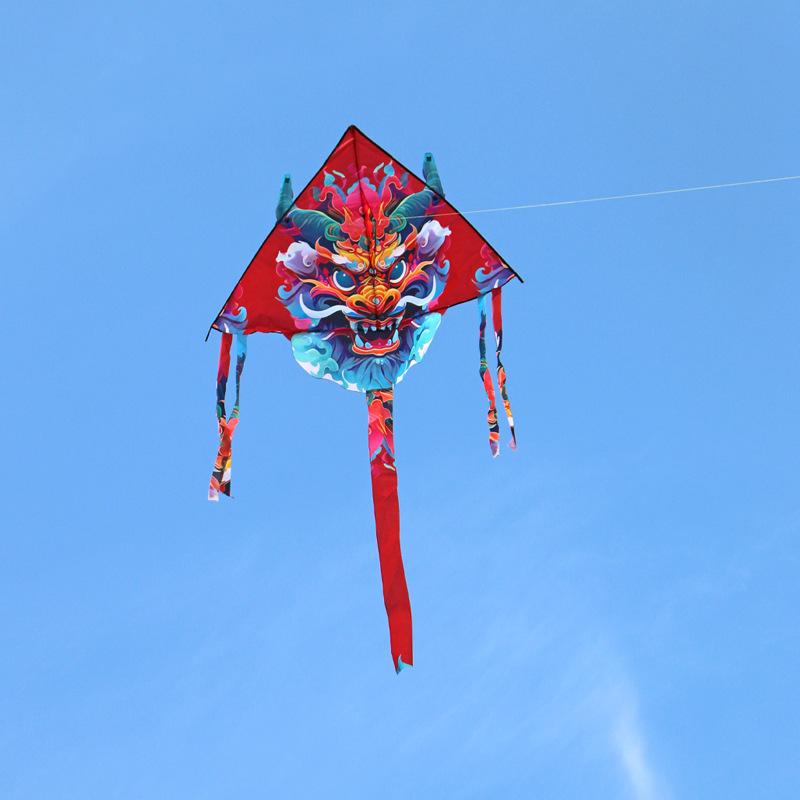Lucky Dragon Kite: High-End, Easy-Fly Breeze for Kids & Adults with Line Wheel