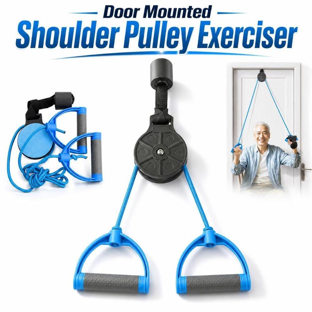 Adjustable Door Mounted Pulley Trainer Sturdy Upper Arm Pulley Kit Home Use