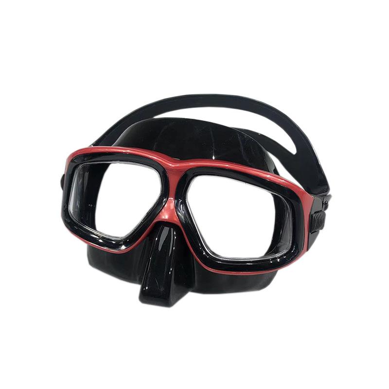 Free Anti-fog Diving Goggles Transparent Silicone Snorkeling Mask